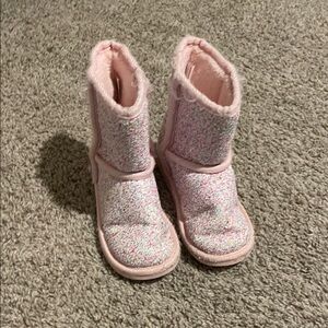 FabKids Pink Sparkle Boots